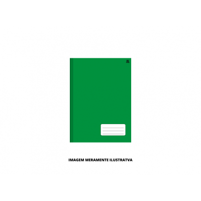 CADERNO - ANIMATIVA - BROC 1/1 CD 96F KBOM VERDE